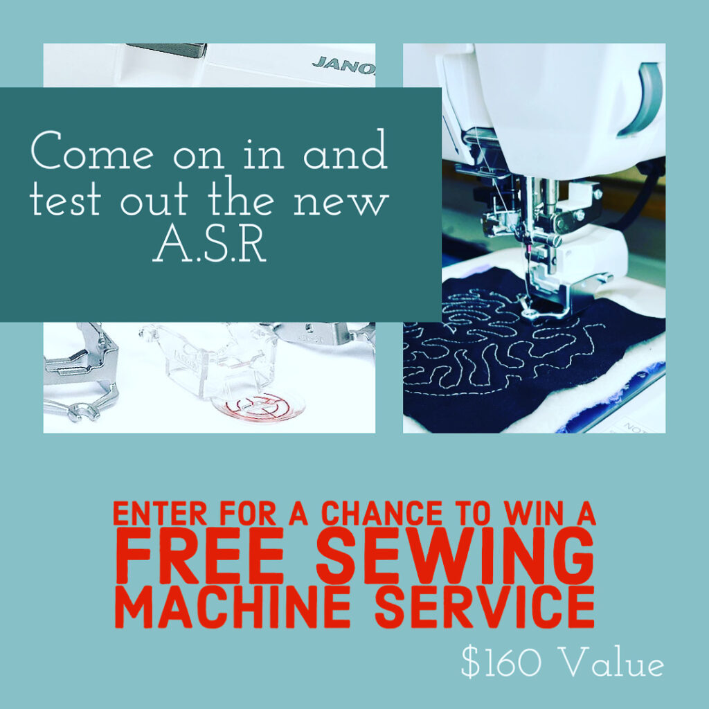 FDDE5EEF BC14 406C BD01 EAAE392256EF 1024x1024 - Try The A.S.R & WIN a FREE Sewing Machine Service!